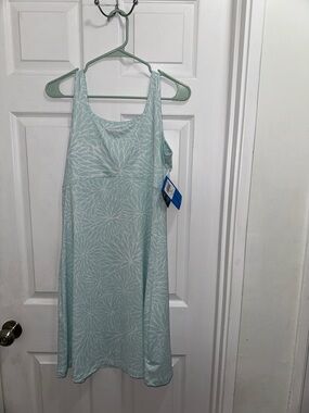 Columbia Light Blue Floral Athletic Tank Dress